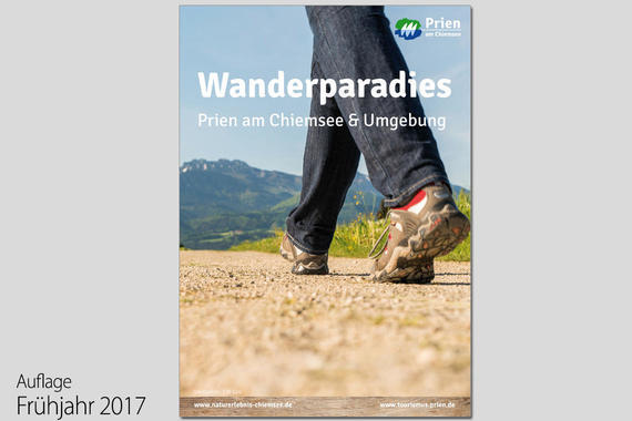 Titelseite "Wanderparadies Prien am Chiemsee & Umgebung"