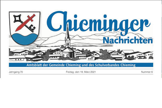 Titelzeile Gemeindezeitung Chieming