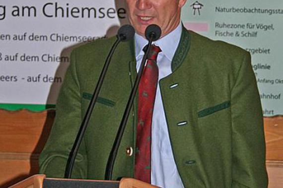 Josef Mayer, Verbandsvorsitzender des AZV Chiemsee