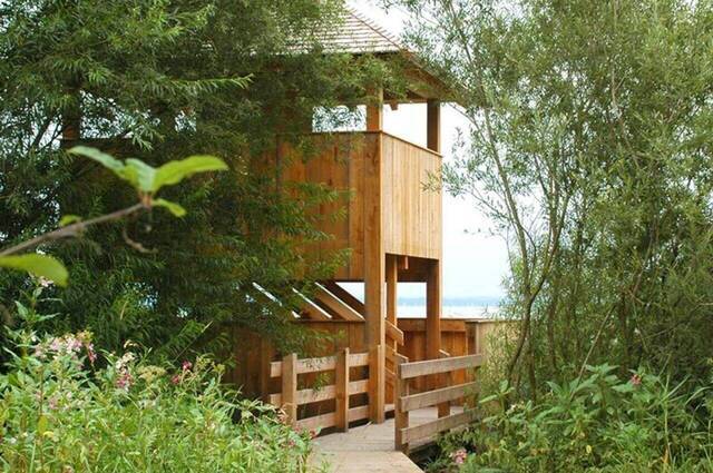 Beobachtungsturm "Hirschauer Bucht"  Foto: Claus Linke