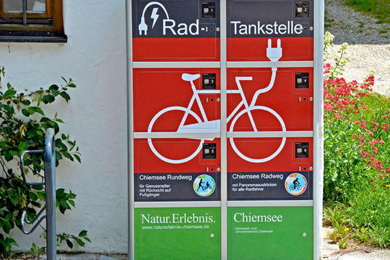 Rad-Tankstelle in Seebruck  Foto: Claus Linke