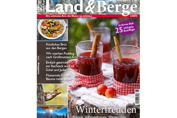 Titelseite "Land & Berge" Ausgabe 2015/1