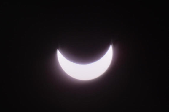 Partielle Sonnenfinsternis am 20. März 2015  Foto: Johannes Almer