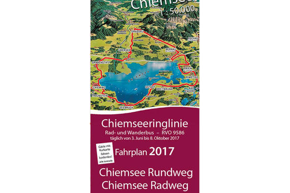 Faltblatt "Chiemseeringlinie 2017" - Titelseite 
