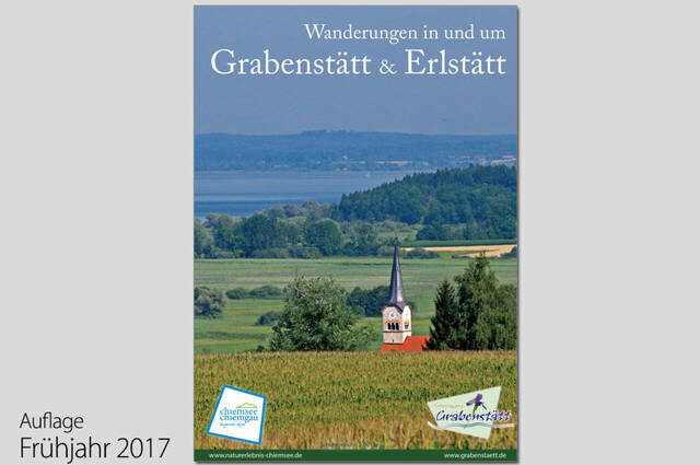Titelseite "Wanderungen in und um Grabenstätt und Erlstätt"  - Neuauflage 2017