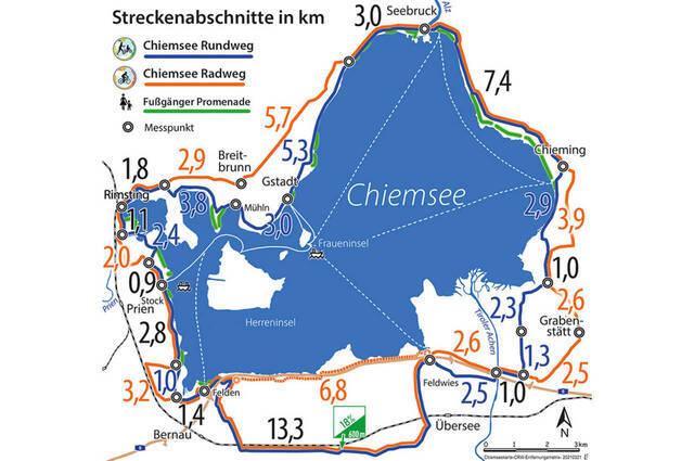 Karte: Claus Linke, Chiemseeagenda