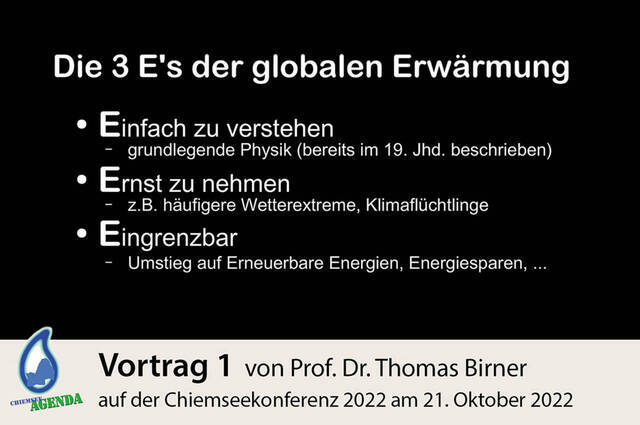 Grafik: Vortrag 1:  Menschengemachter Klimawandel - Grundlagen und Perspektiven