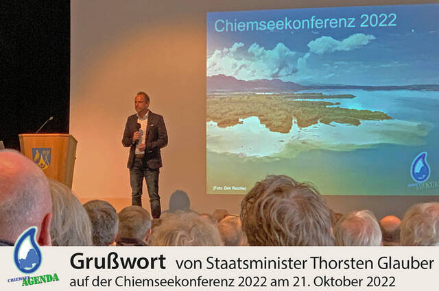Grafik: Grußwort „Klimawandel meistern – Jede Tonne zählt!“ 