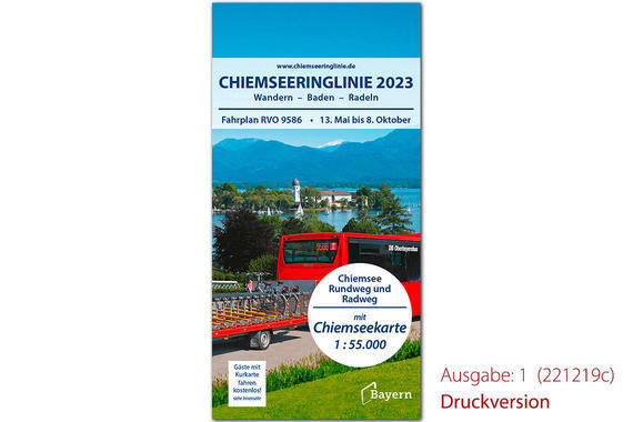 Chiemseeringlinie Saison 2023  - Faltblatt Fahrplan