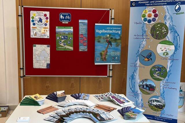 Stand des AUV beim Netzwerktreffen der Umweltbeauftragten an GS Haslach