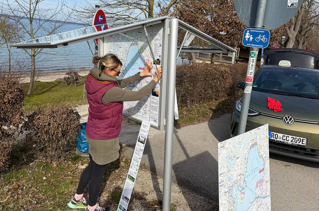CRW-Infotafel in Chieming  Foto: Claus Linke