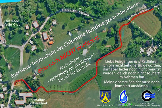 Lageplan  Grafik: Gemeinde Prien & AUV/Chiemseeagenda