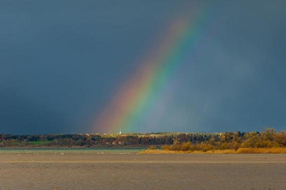 Regenbogen über Ising   Foto: Andreas Hartl