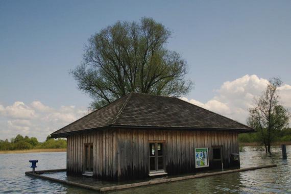 Hütte an der Prienmündung  Foto: Johann Zimmermann