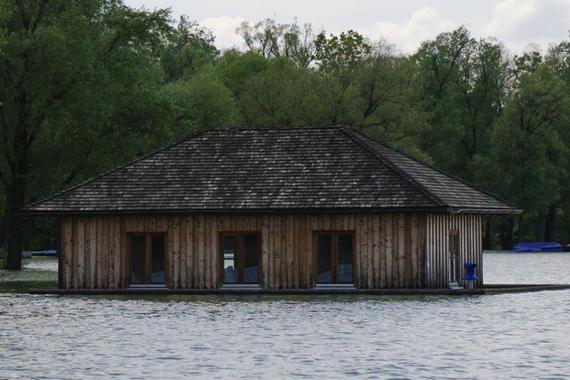 Hütte an der Prienmündung  Foto: Johann Zimmermann