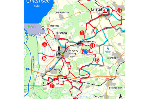 Tourenübersicht  Karte: Claus Linke