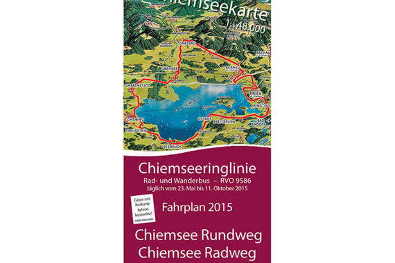Faltblatt - Chiemseeringlinie 2015   Entwurf: Claus Linke, chiemseeagenda