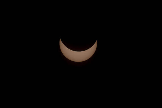 Partielle Sonnenfinsternis am 20. März 2015   Foto: Alexander Kraus