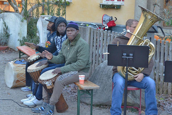 Trommler aus Senegal und Mali   Foto: Claus Linke