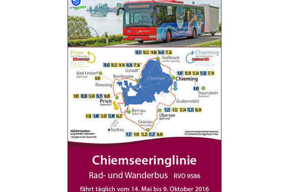 Plakat 2016 zur Chiemseeringlinie  Grafik: Claus Linke
