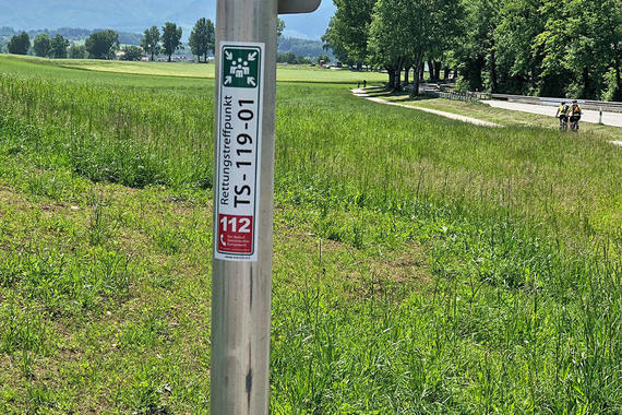 Rettungstreffpunkt TS-119-01  (Gemeinde Grabenstätt)  Foto: Claus Linke