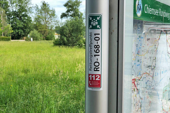 Rettungstreffpunkt RO-168-01  (Gemeinde Rimsting)  Foto: Claus Linke