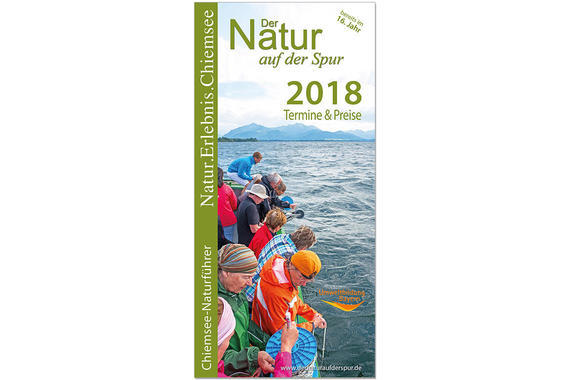 "Der Natur auf der Spur" Faltblatt 2018  - Titelseite   Grafik: Claus Linke