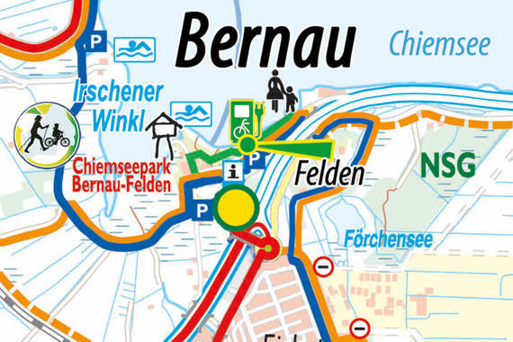 Rad-Servicestation Bernau - Felden — Lageplan